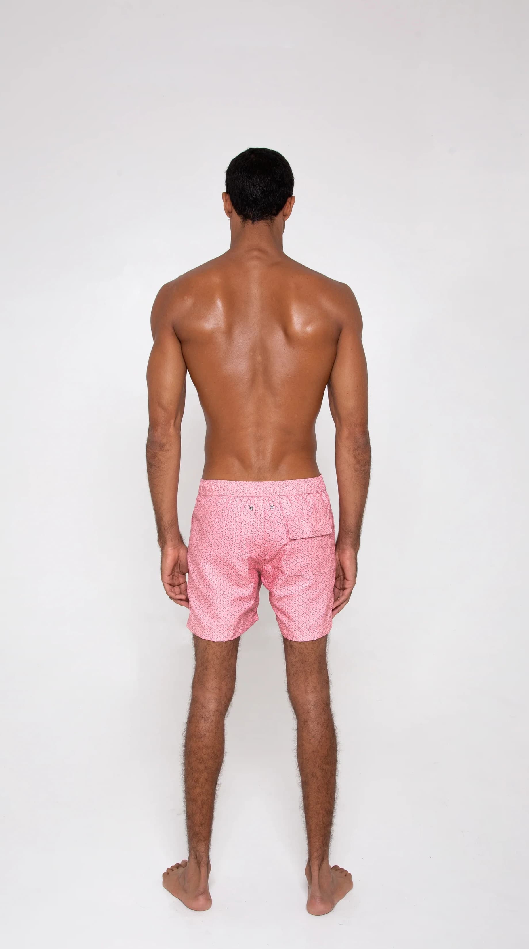 The same swim shorts seen from the back